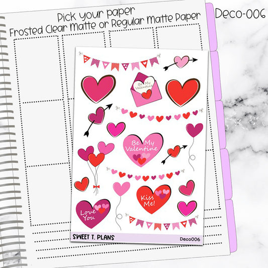 Deco Clipart Sticker Sheet (Deco-006) Valentine