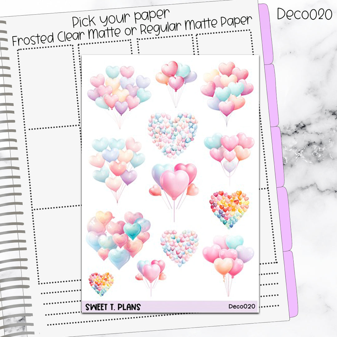 Deco Clipart Sticker Sheet (Deco-020) Valentine
