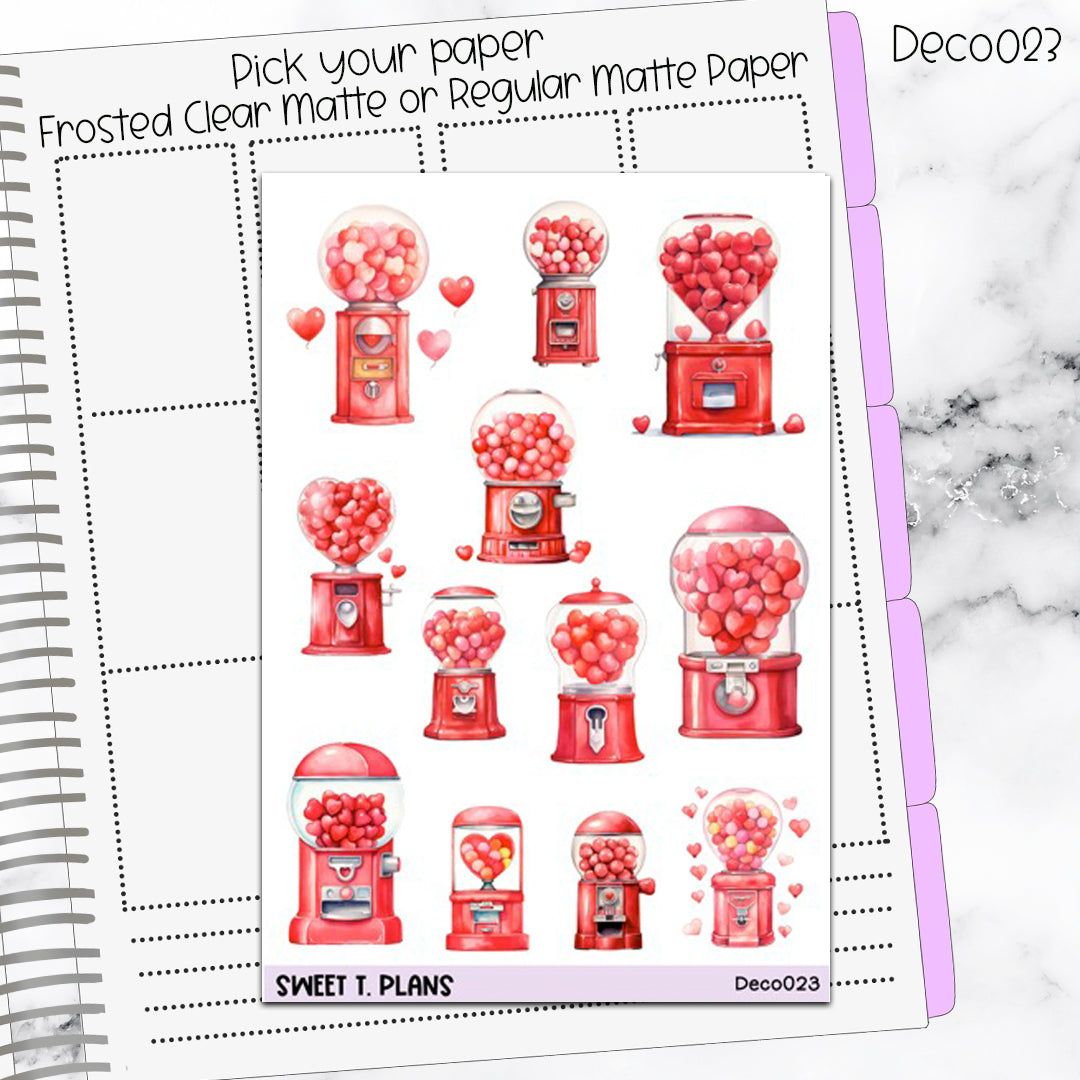 Deco Clipart Sticker Sheet (Deco-023) Valentine