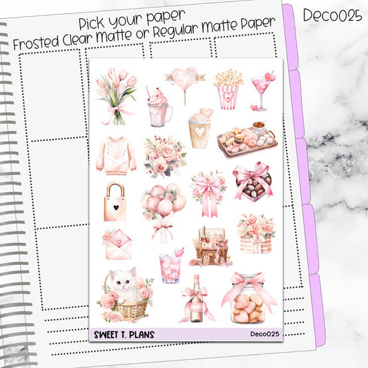 Deco Clipart Sticker Sheet (Deco-025) Valentine