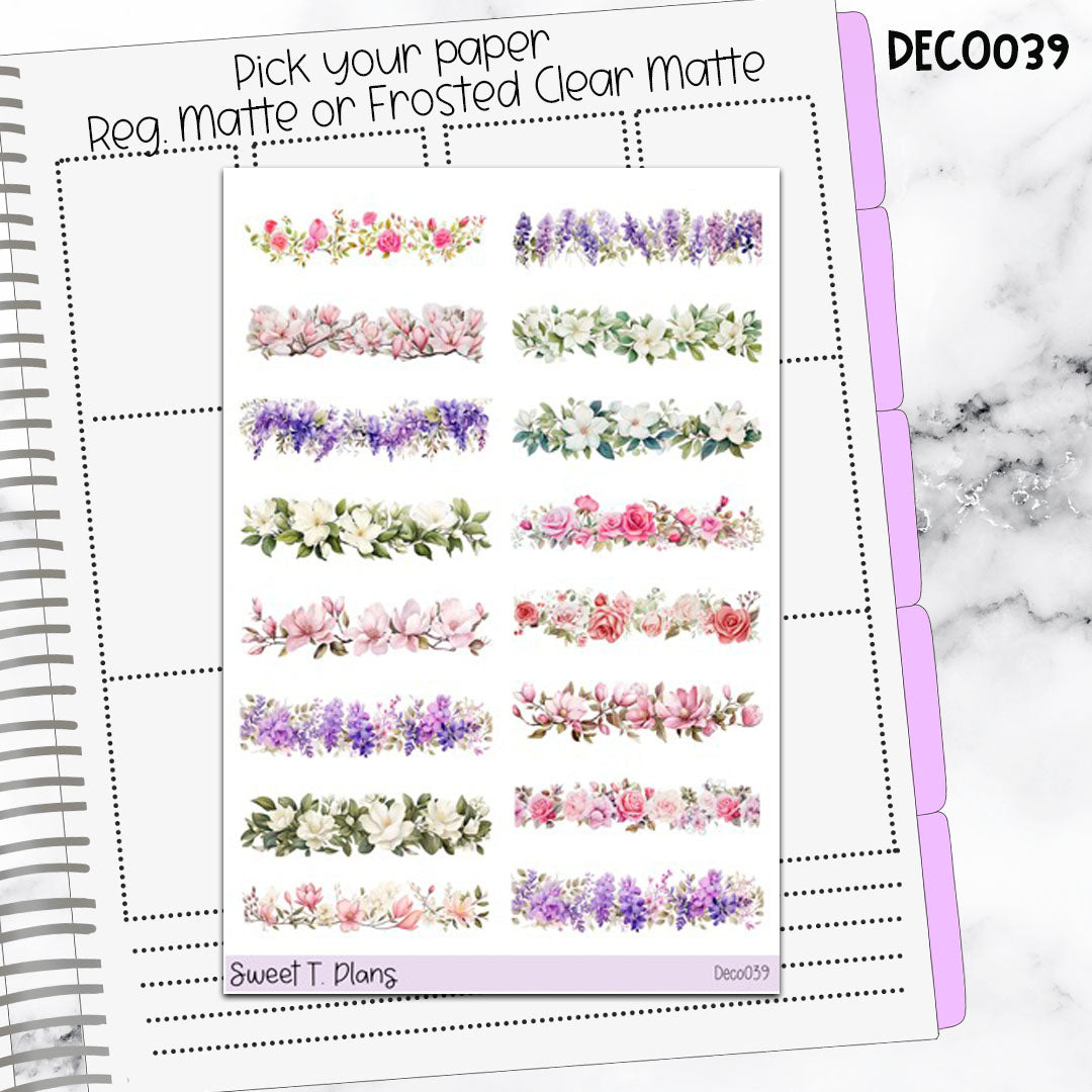 Deco Clipart Sticker Sheet (Deco-039) Spring