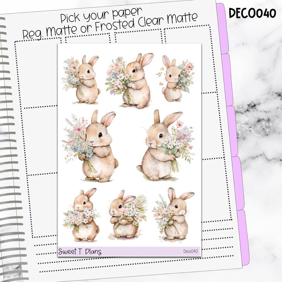 Deco Clipart Sticker Sheet (Deco-040) Spring