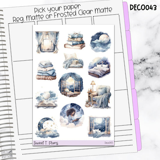 Deco Clipart Sticker Sheet (Deco-043) Books