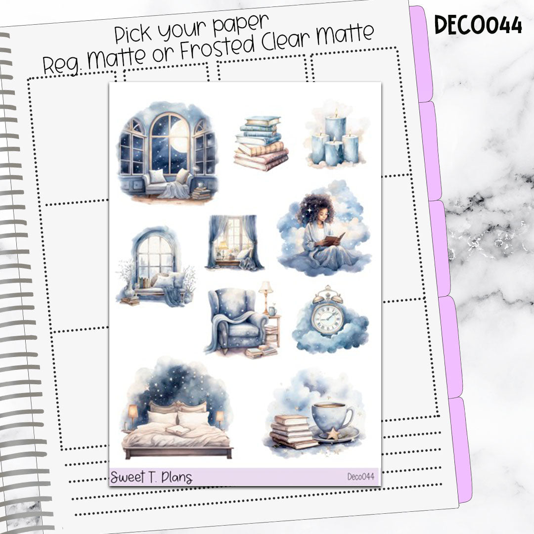 Deco Clipart Sticker Sheet (Deco-044) Books