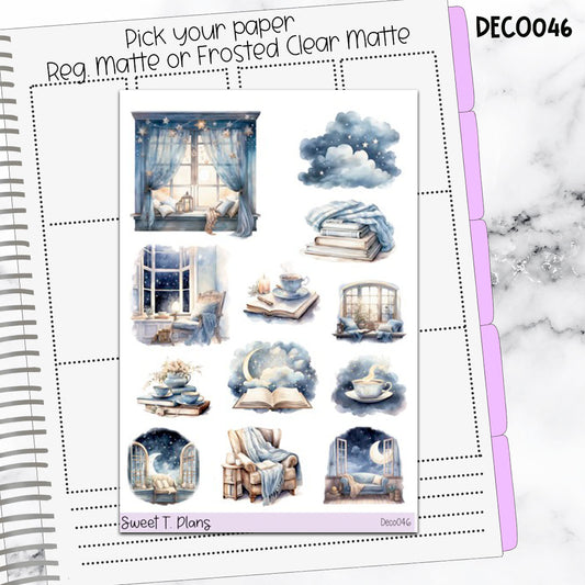 Deco Clipart Sticker Sheet (Deco-046) Books