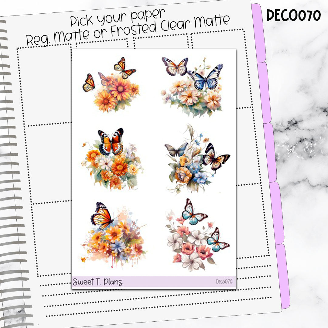 Deco Clipart Sticker Sheet (Deco-070) Spring