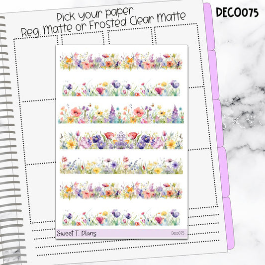 Deco Clipart Sticker Sheet (Deco-075) Spring