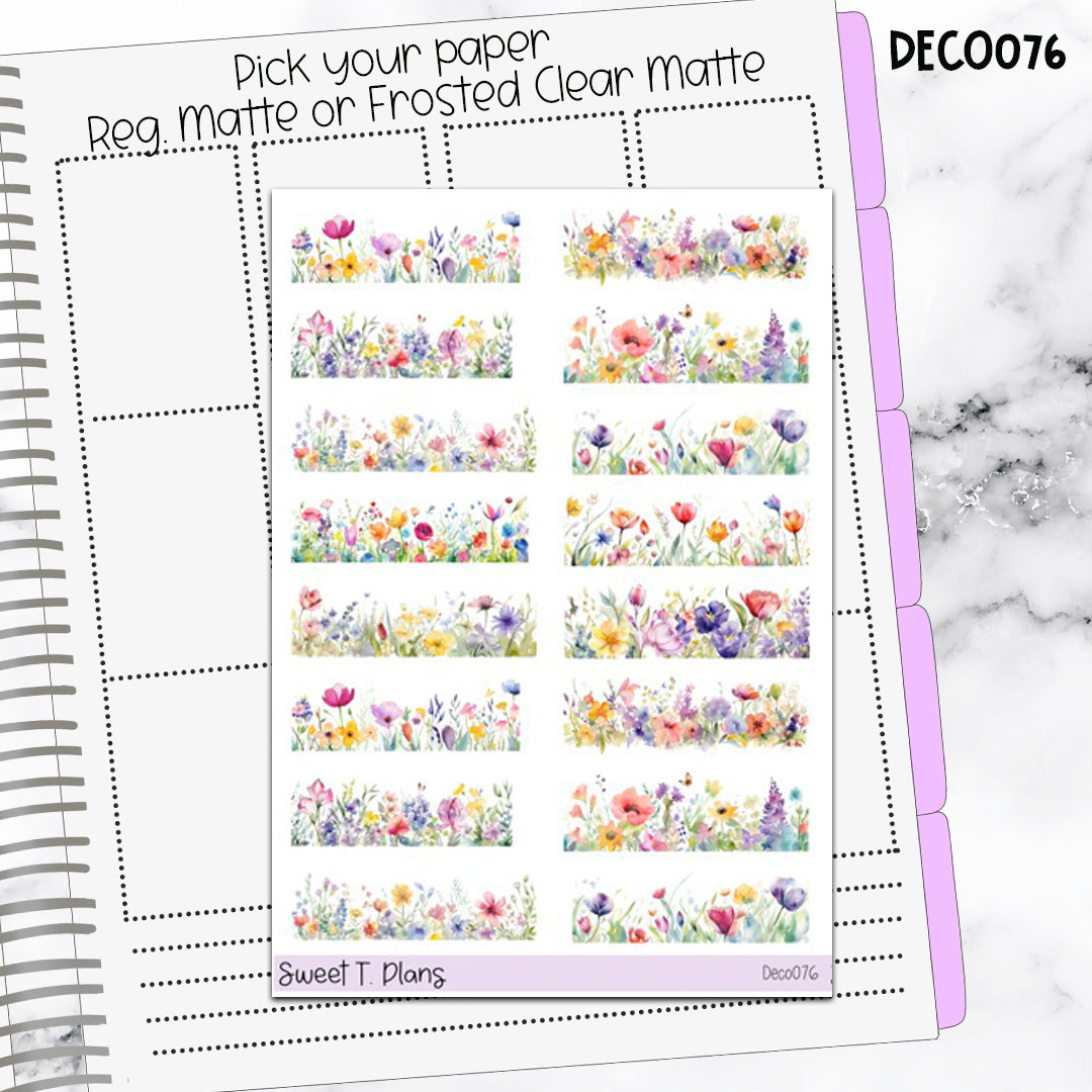 Deco Clipart Sticker Sheet (Deco-076) Spring