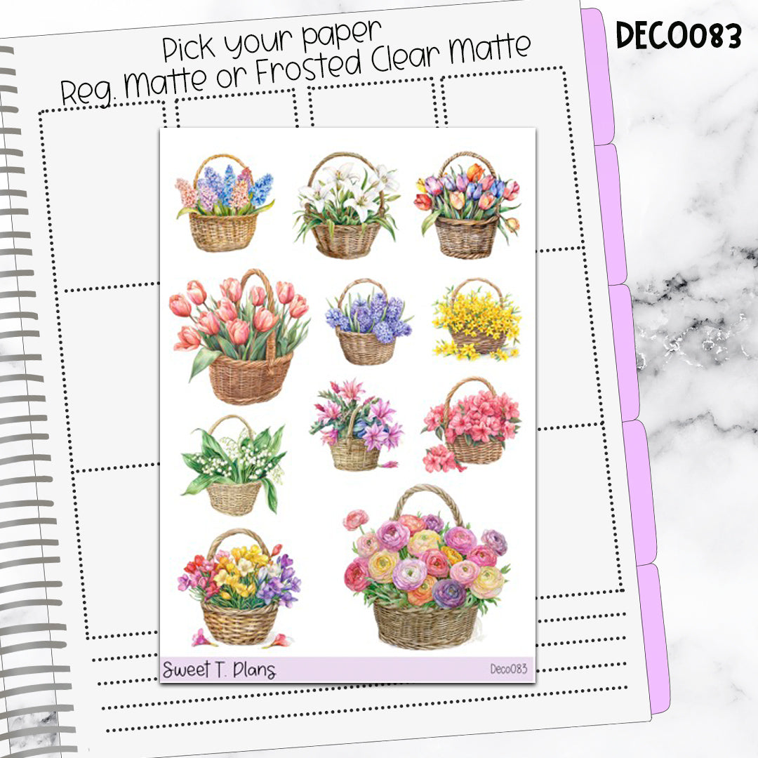 Deco Clipart Sticker Sheet (Deco-083) Spring