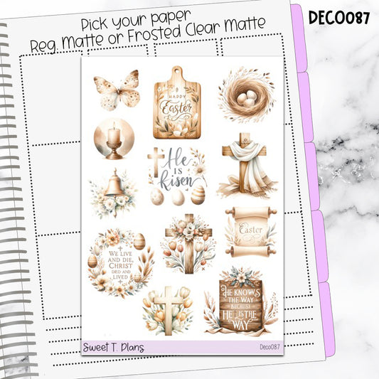 Deco Clipart Sticker Sheet (Deco-087) Spring Easter