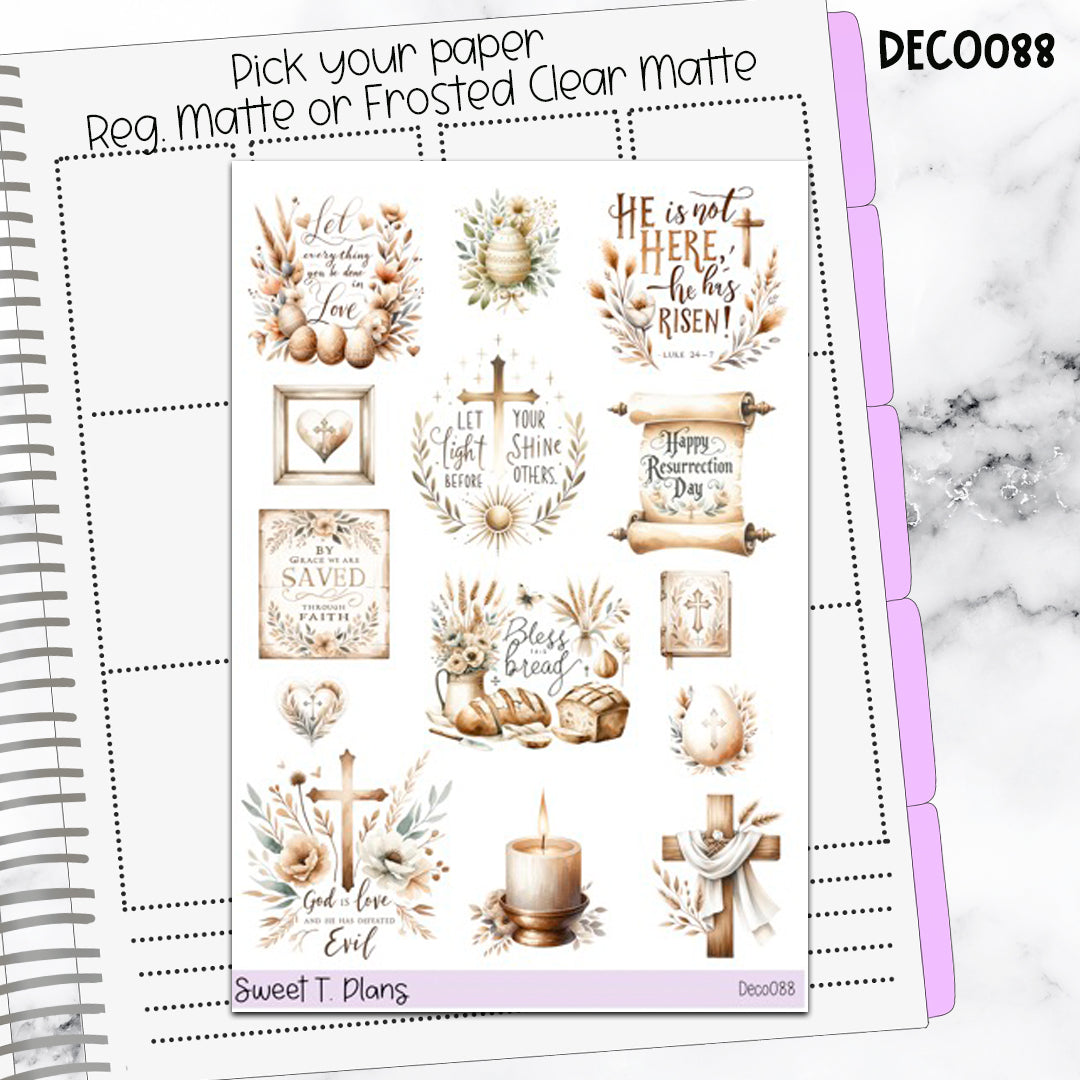 Deco Clipart Sticker Sheet (Deco-088) Spring Easter