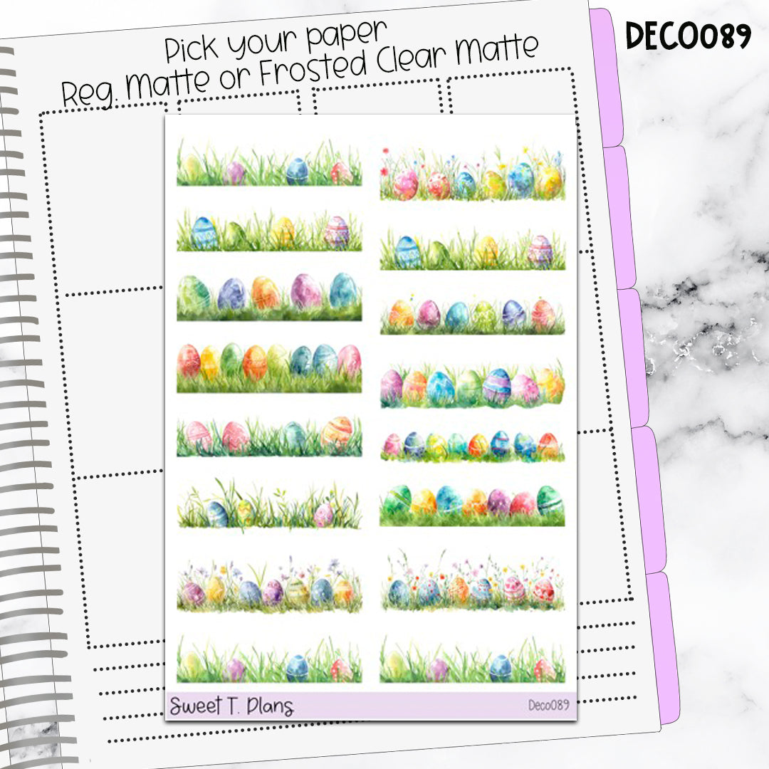 Deco Clipart Sticker Sheet (Deco-089) Spring Easter