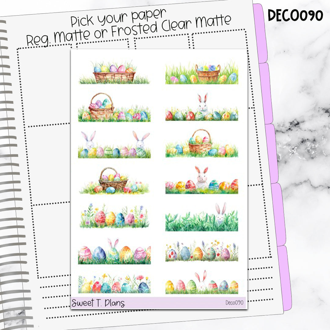 Deco Clipart Sticker Sheet (Deco-090) Spring Easter
