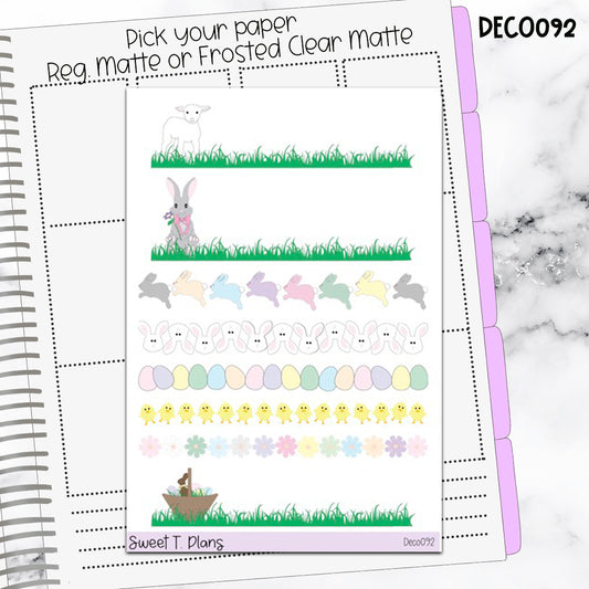 Deco Clipart Sticker Sheet (Deco-092) Spring Easter