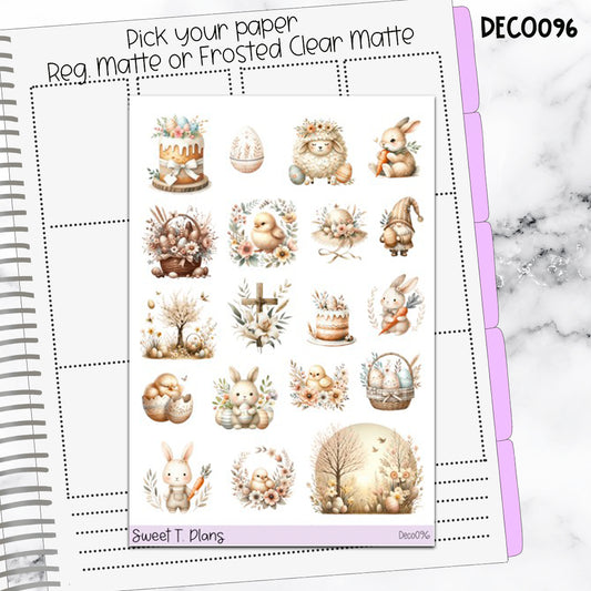 Deco Clipart Sticker Sheet (Deco-096) Spring Easter