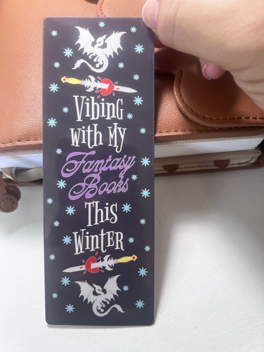 Vibing With My Fantasy Books This Winter Bookmarkers