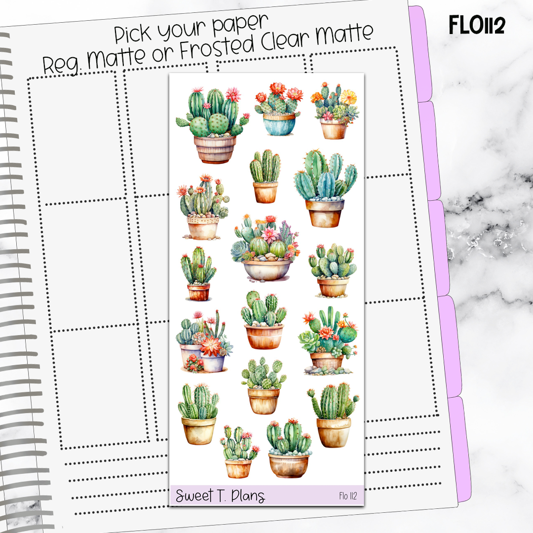 Floral Sticker Sheet (FLO112)