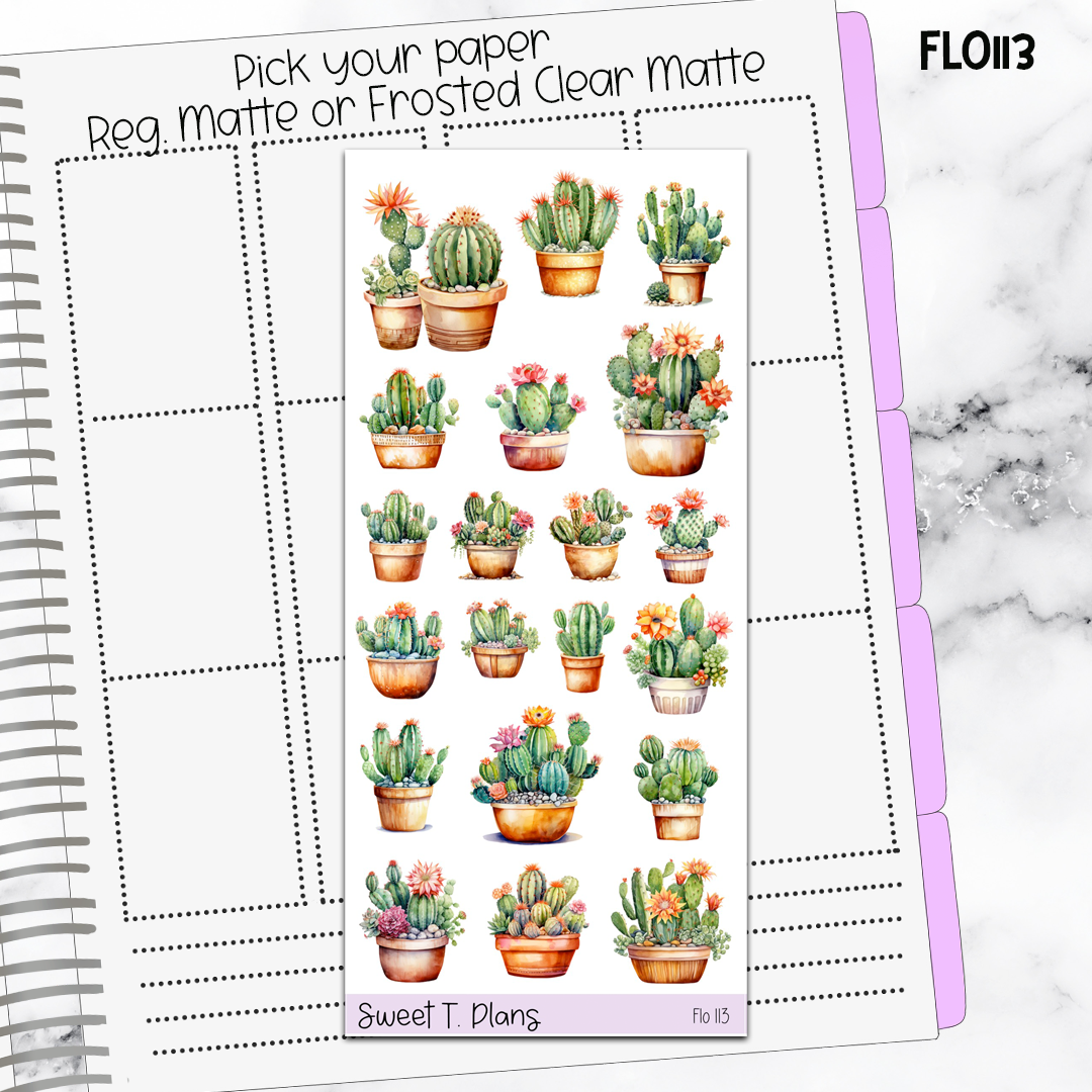 Floral Sticker Sheet (FLO113)