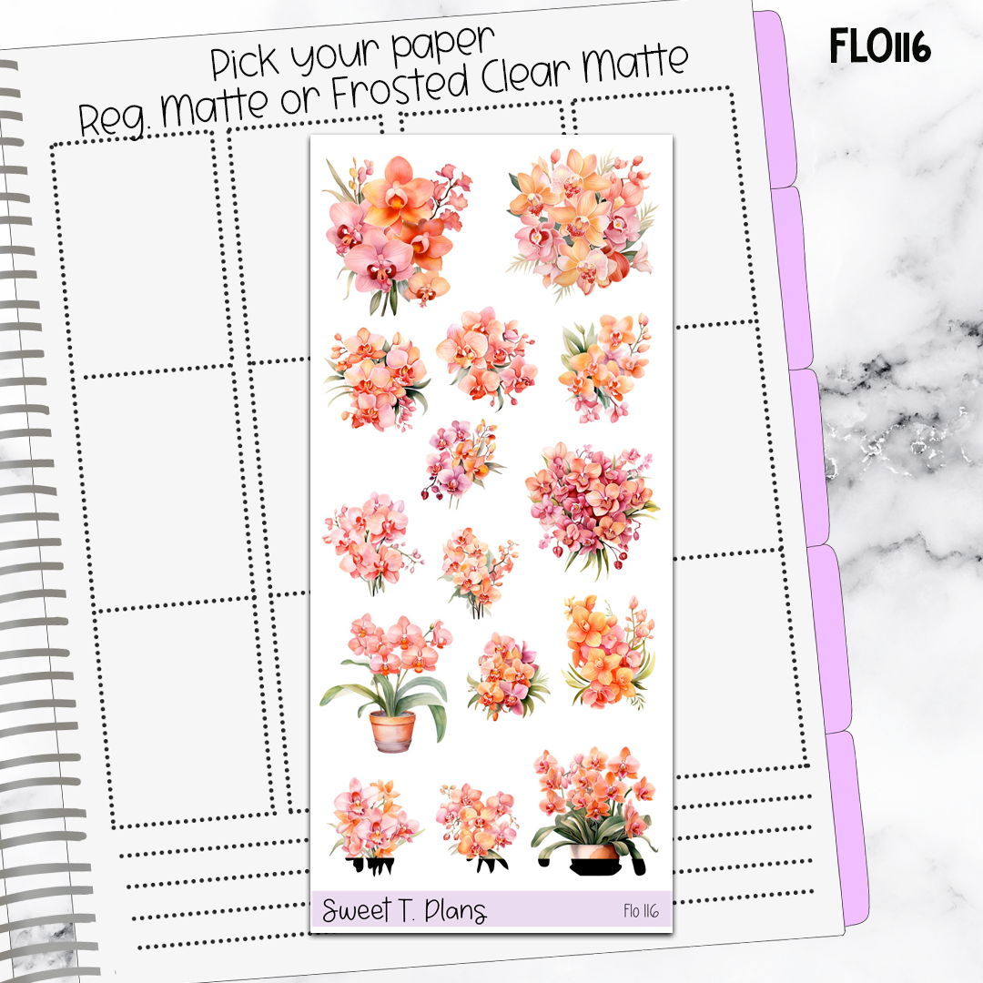 Floral Sticker Sheet (FLO116)