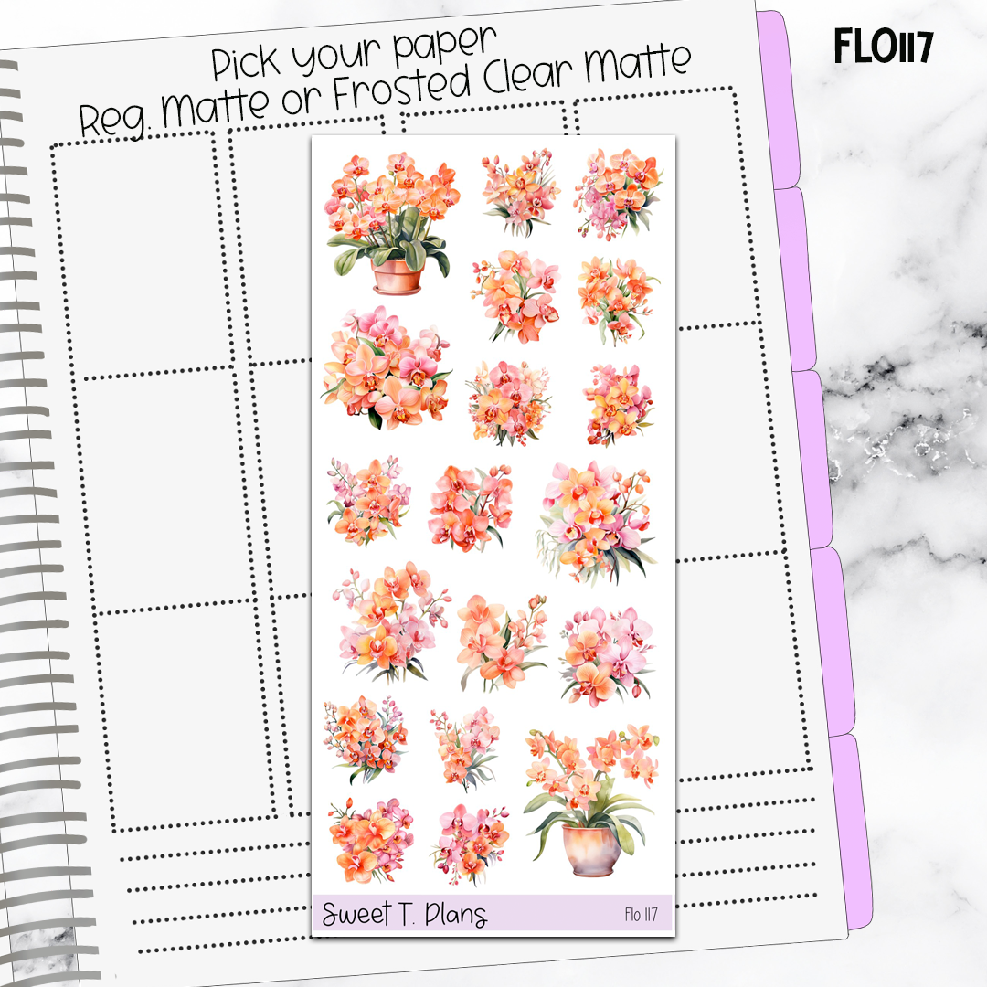 Floral Sticker Sheet (FLO117)