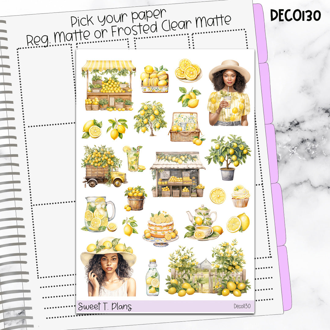 Deco Clipart Sticker Sheet (Deco-130) Spring