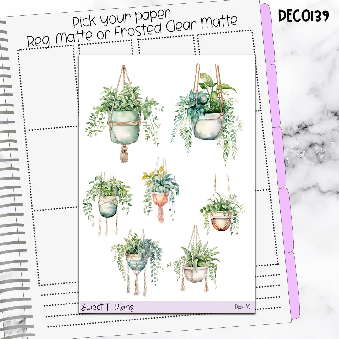 Deco Clipart Sticker Sheet (Deco-139) Plants