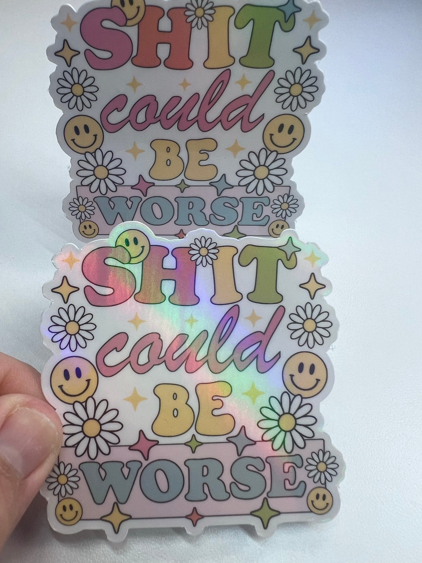 Shit Could Be Worst Die Cut Sticker (c 007)