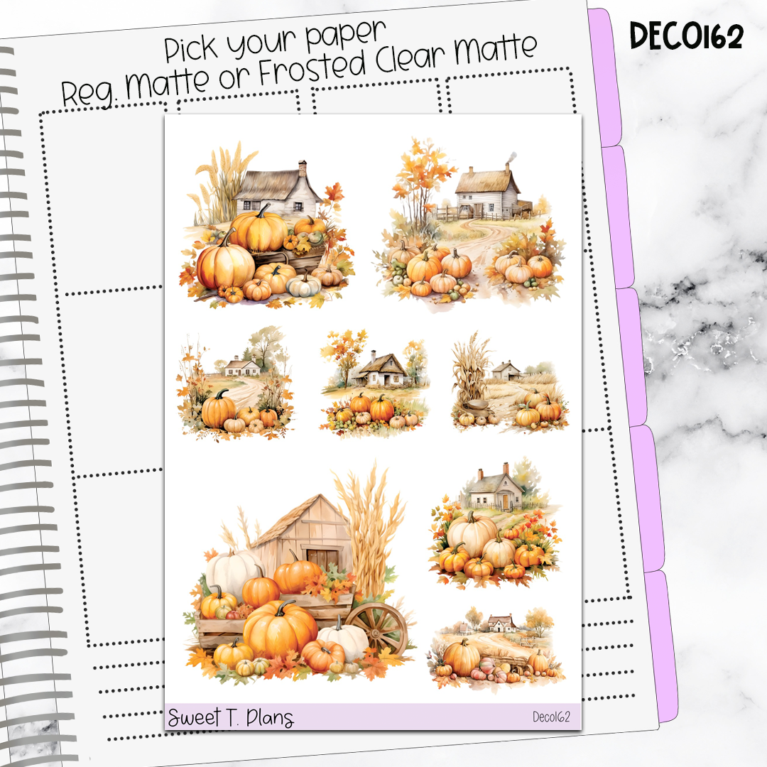 Deco Clipart Sticker Sheet (Deco-162) Fall Ghost