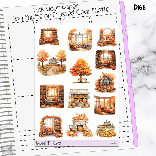 Deco Clipart Sticker Sheet (Deco-166) Fall Autumn