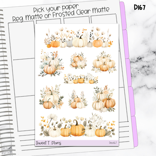 Deco Clipart Sticker Sheet (Deco-167) Fall Autumn