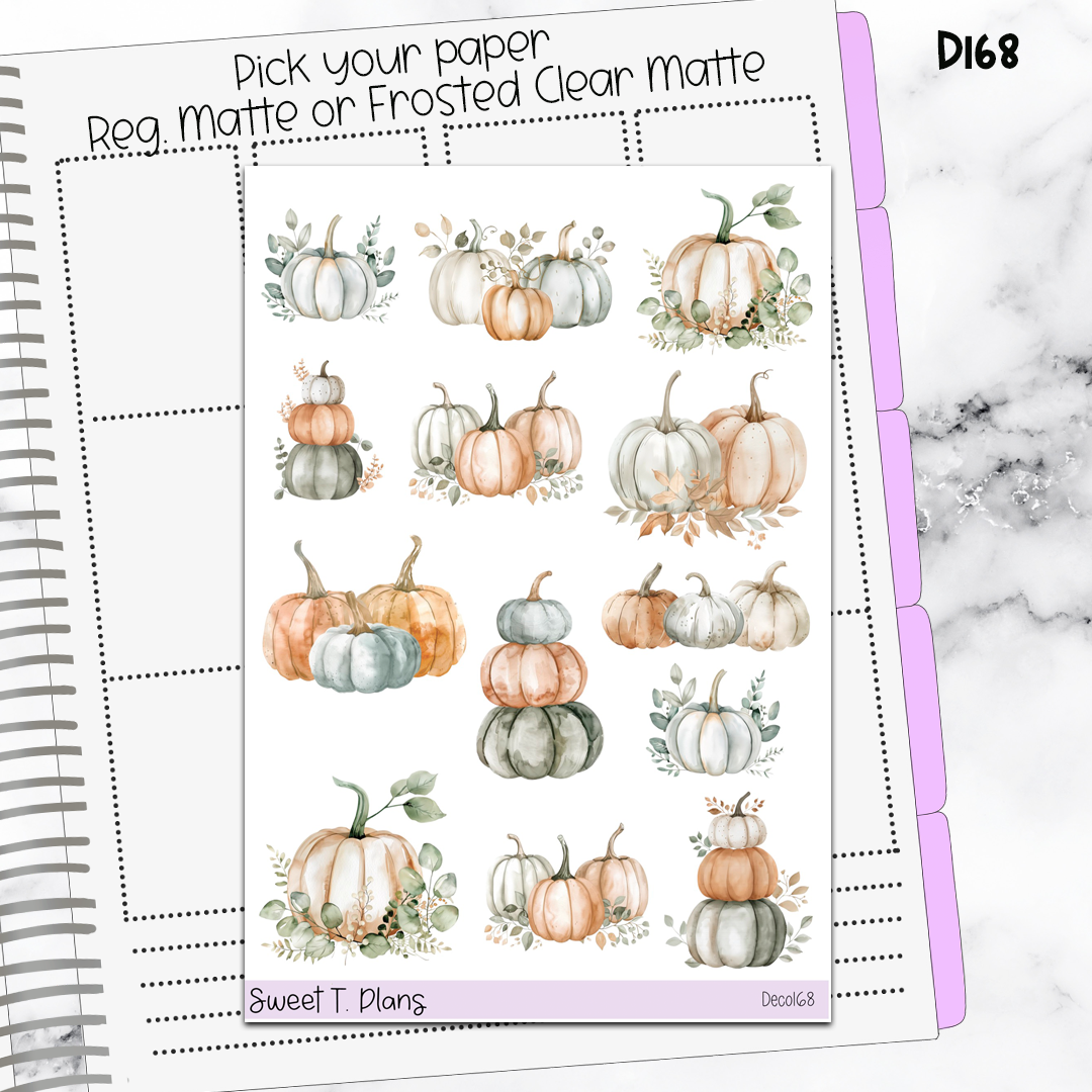 Deco Clipart Sticker Sheet (Deco-168) Fall Autumn