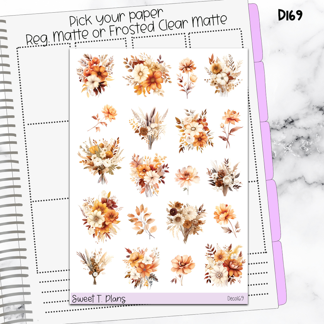 Deco Clipart Sticker Sheet (Deco-169) Fall Autumn