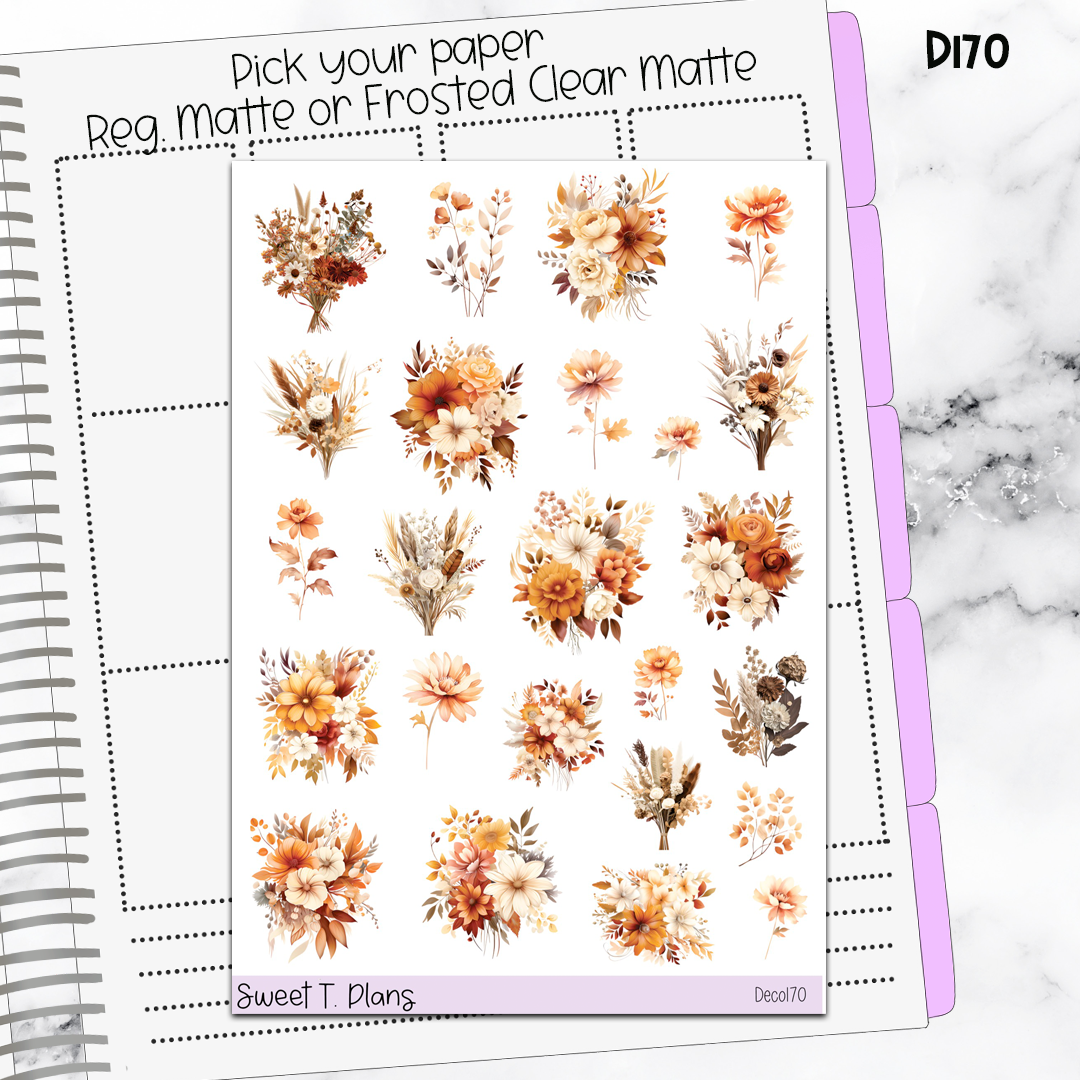 Deco Clipart Sticker Sheet (Deco-170) Fall Autumn