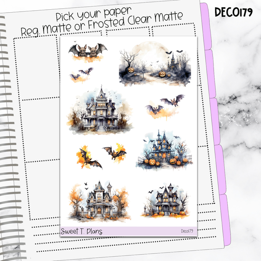 Deco Clipart Sticker Sheet (Deco-179) Halloween