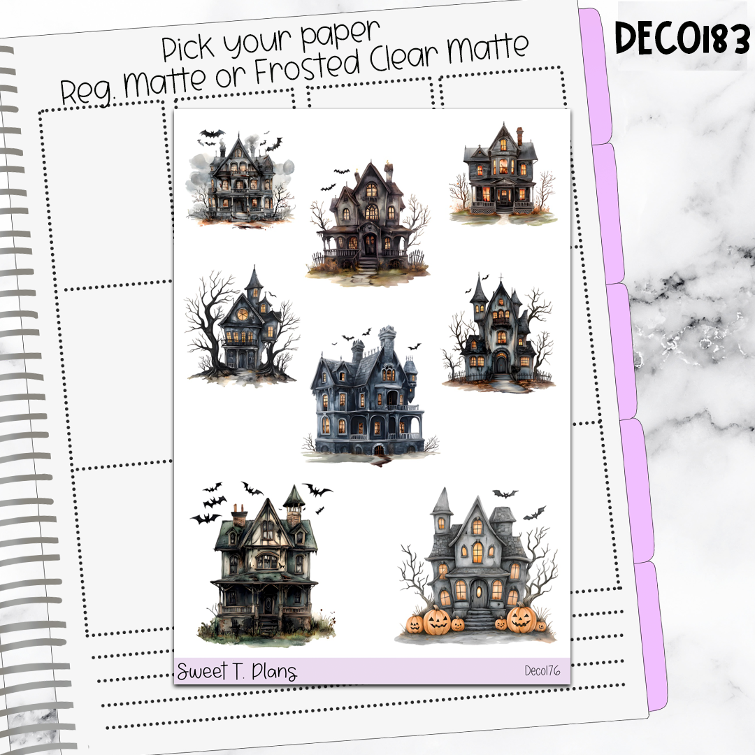 Deco Clipart Sticker Sheet (Deco-183) Halloween