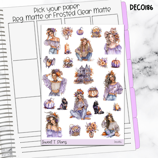 Deco Clipart Sticker Sheet (Deco-186) Halloween