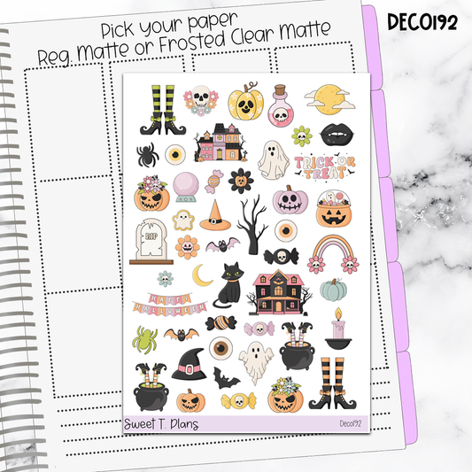 Deco Clipart Sticker Sheet (Deco-192) Halloween