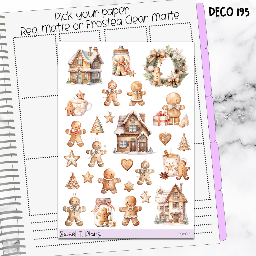 Deco Clipart Sticker Sheet (Deco-195) Christmas