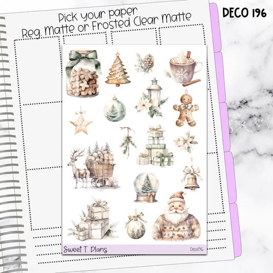 Deco Clipart Sticker Sheet (Deco-196) Christmas