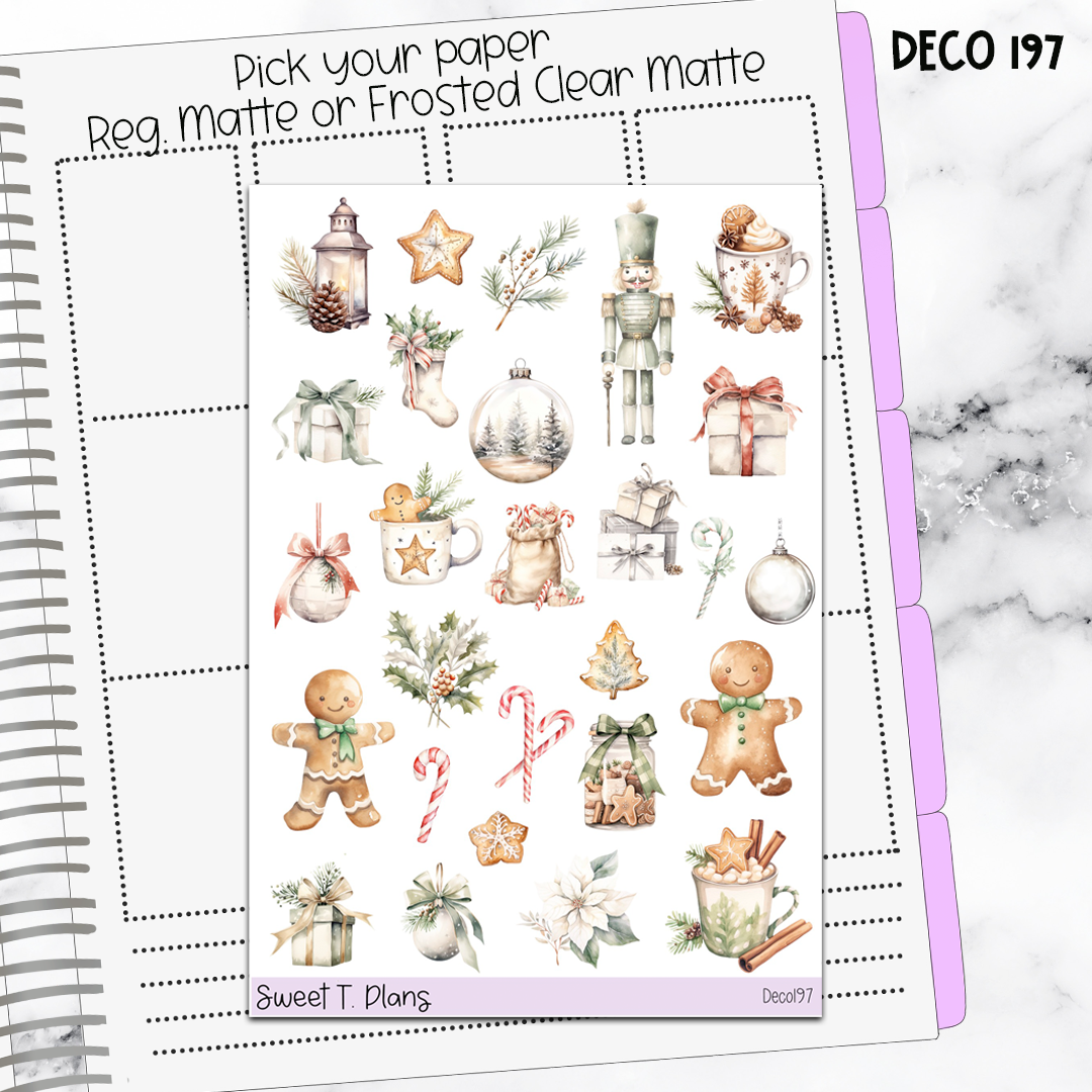 Deco Clipart Sticker Sheet (Deco-197) Christmas