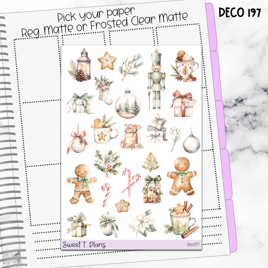 Deco Clipart Sticker Sheet (Deco-197) Christmas