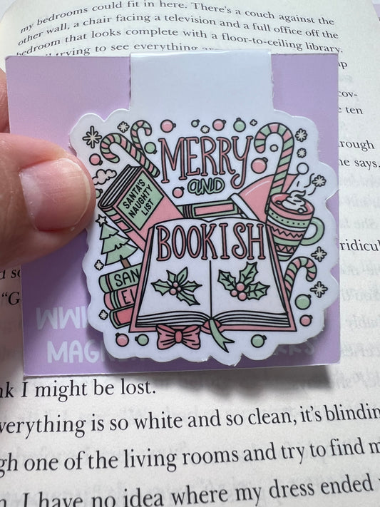 Merry and Bookish Magnetic Bookmark