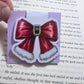 Santa Bow Magnetic Bookmark