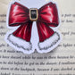 Santa Bow Magnetic Bookmark