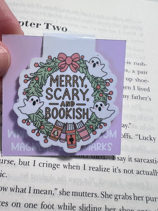 Merry Scary and Bookish Magnetic Bookmark