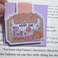 Cozy Bookish Weekend Magnetic Bookmark