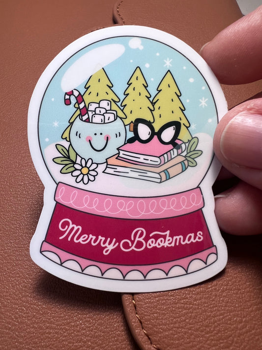 Merry Bookmas Die Cut Sticker