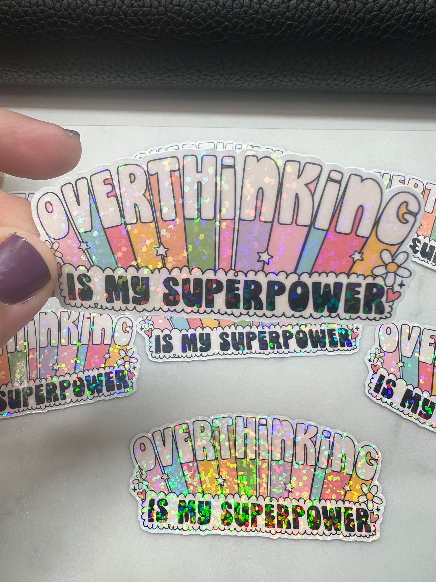 Overthinking is My Super Power Die Cut Sticker