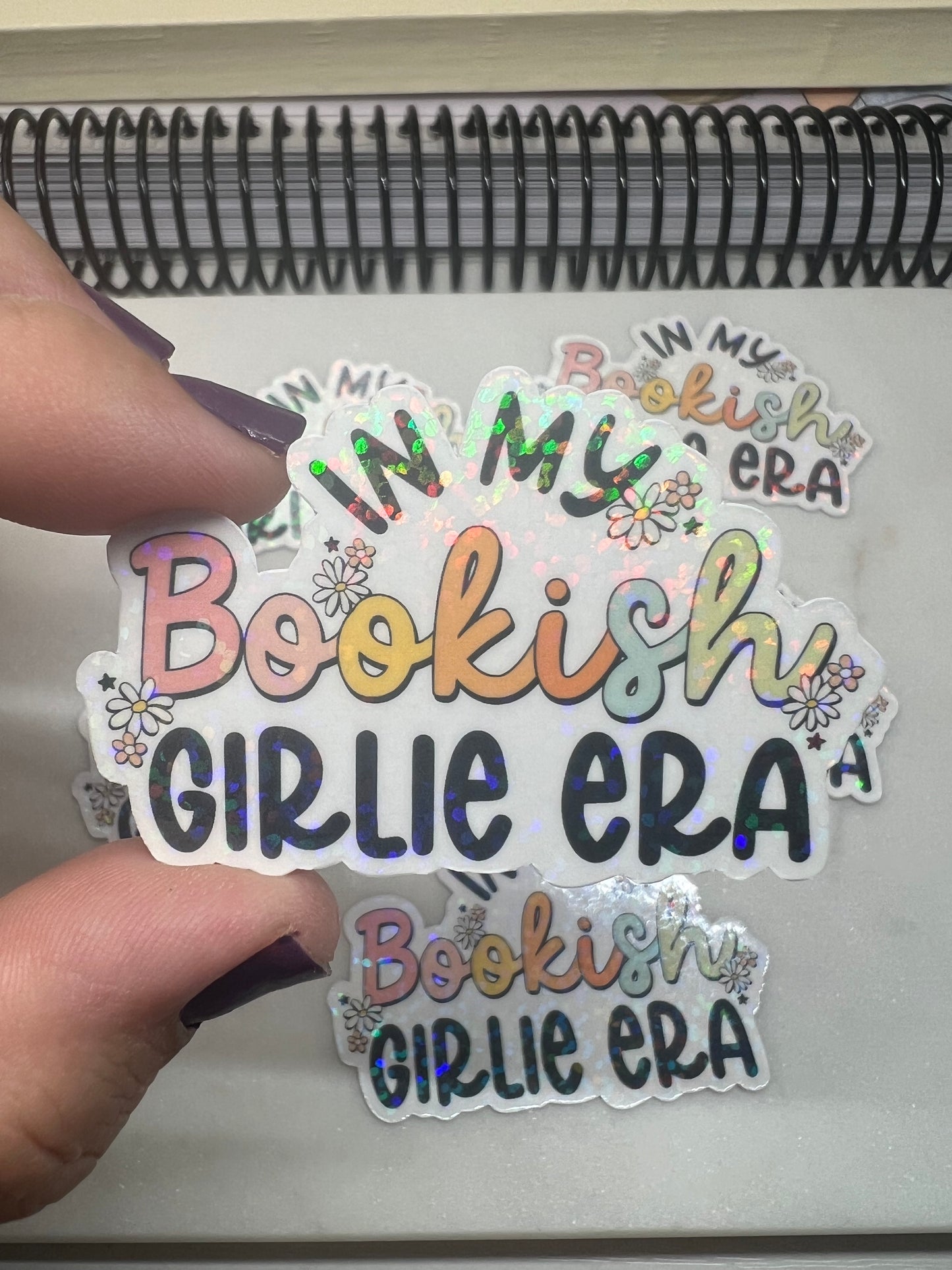 In My Bookish Girlie Era Die Cut Sticker