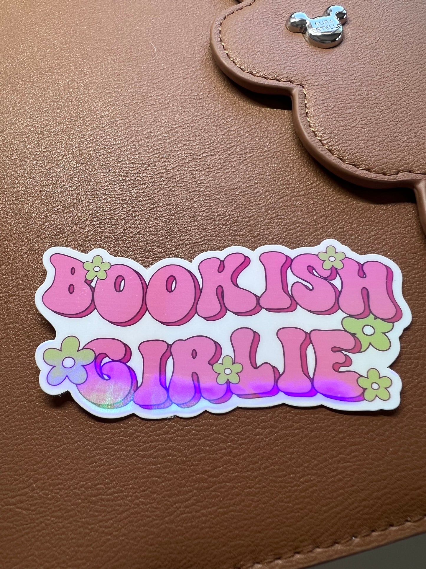 Bookish Girlie Die Cut Sticker